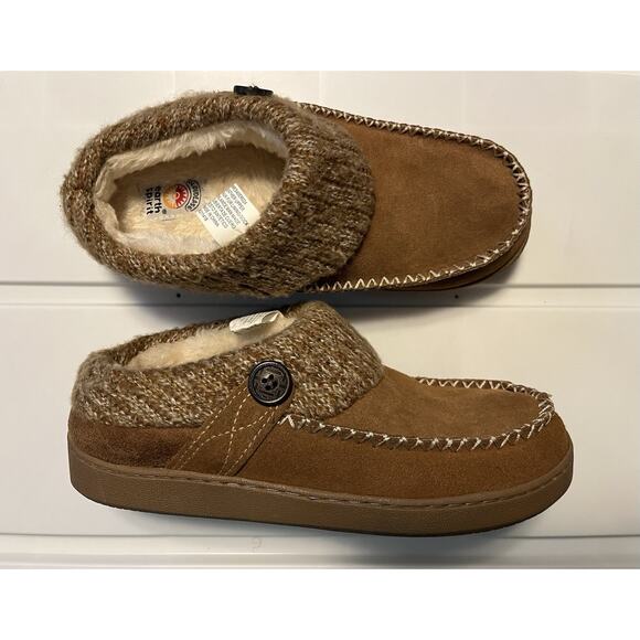 Earth Spirit CloudEase Women’s Size 7-8 Slip On Mule Slippers Tan Suede - Picture 1 of 10